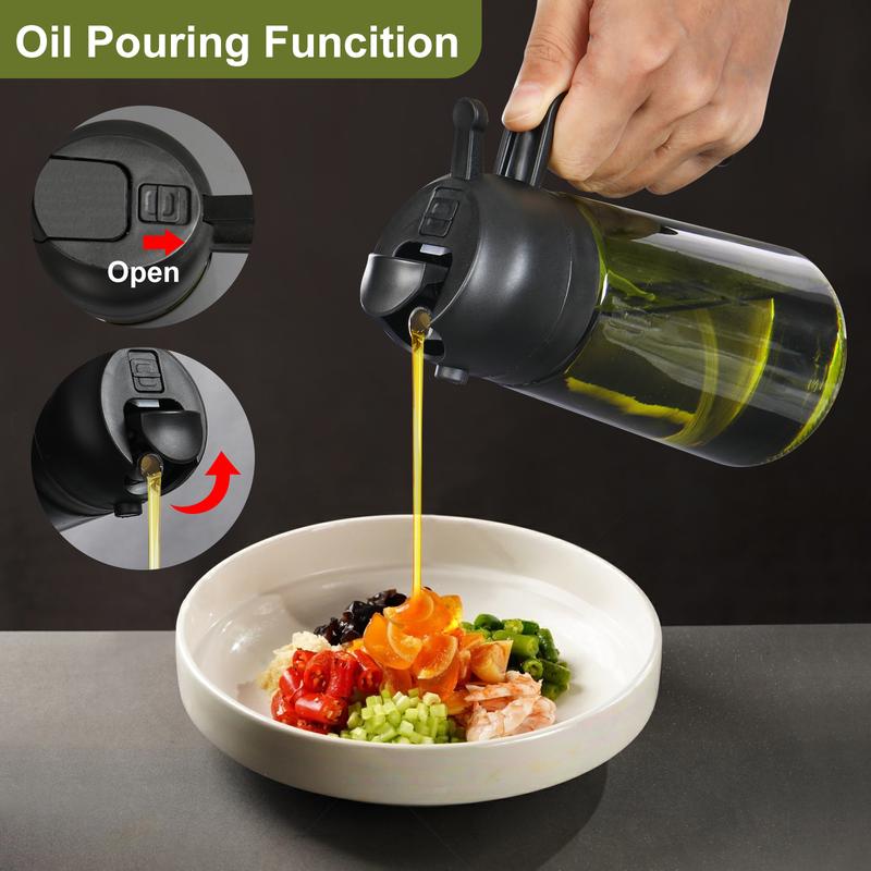 🔥LAST DAY 49% OFF-💕2 in 1 Glass Oil Sprayer & Dispenser🔥
