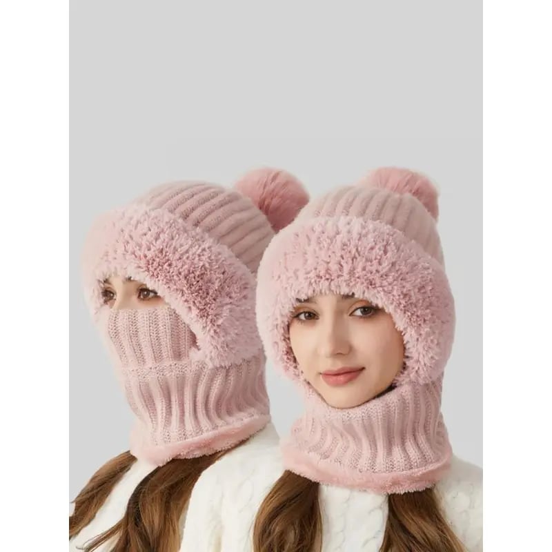 🔥LAST DAY 50% OFF - Women's Solid Pom Pom Beanie Hat