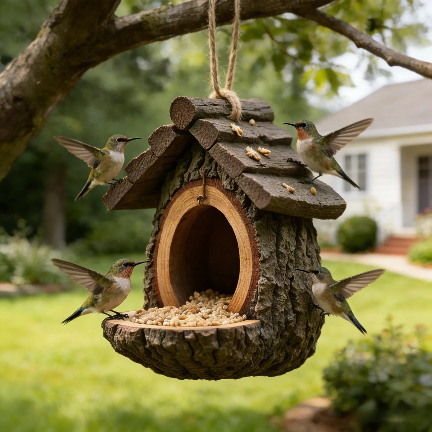 🔥Last Day 49% OFF -Vintage Treehouse Shape Bird Feeder