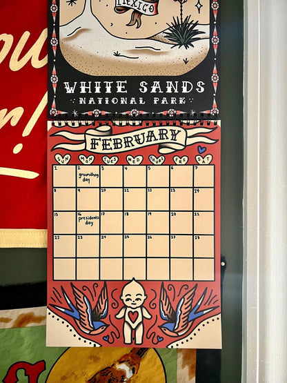 📅2026 National Park Calendars - American traditional tattoo - nature lovers - gifts for him