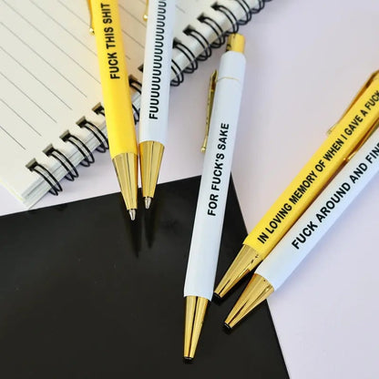 🔥Last Day 49% OFF -Swear Word Design Ballpoint Pen Set