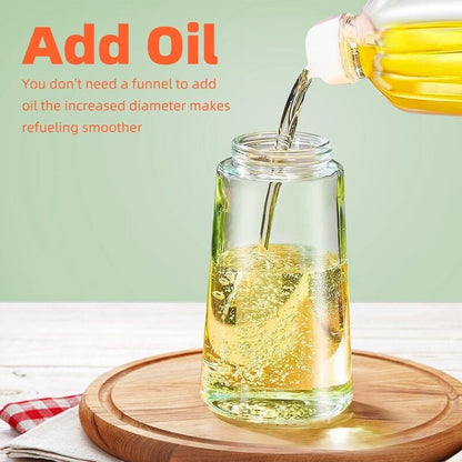 🔥LAST DAY 49% OFF-💕2 in 1 Glass Oil Sprayer & Dispenser🔥