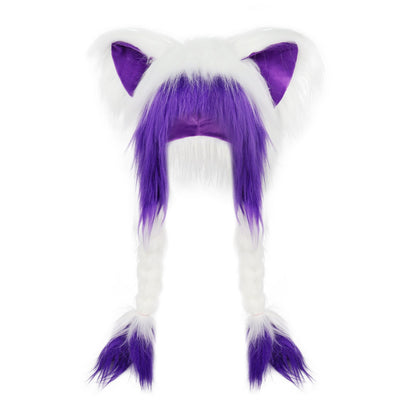 🔥Last Day 49% OFF - Soft Furry Animal Ear Hat with Braids