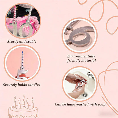 🔥Last Day 49% OFF - 🎂Reusable Birthday Number Candle Holders🎉