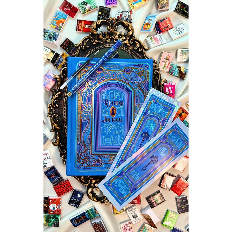 🎁LAST DAY 50% OFF-🎨📘The Cerulean Blue Reading Journal Bundle