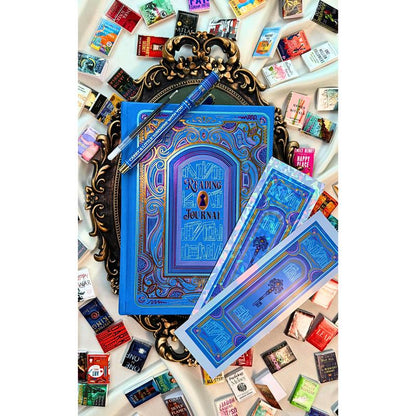 🎁LAST DAY 50% OFF-🎨📘The Cerulean Blue Reading Journal Bundle