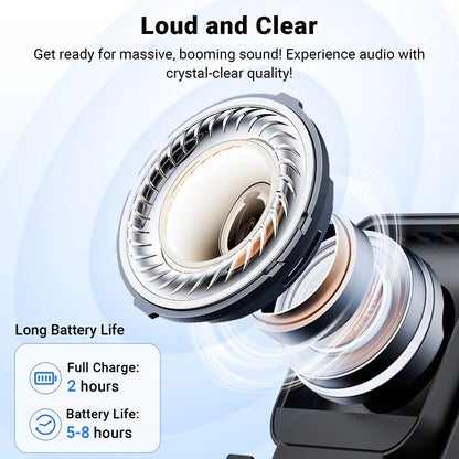 Wireless Induction Audio Speaker Stand, 5-in-1 Phone Stand, 3500mAh Rechargeable Emergency Power , 360° Adjustable Phone