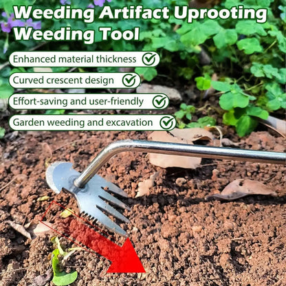 Pulling Weeds and Weeding Artifact,Rooting Hoeing,Loosening Soil, Gardening Tools, New Durable Garden Weed Upgraded Weed Puller Tool
