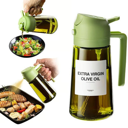 🔥LAST DAY 49% OFF-💕2 in 1 Glass Oil Sprayer & Dispenser🔥