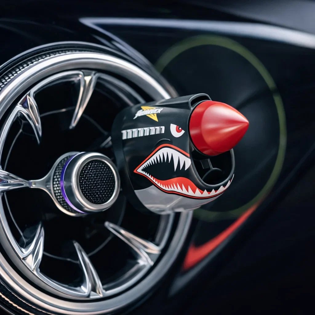 🔥Last Day 49% OFF-🚗Shark Mouth Warplane — Turn Your AC Vent Into a Fighter🚁