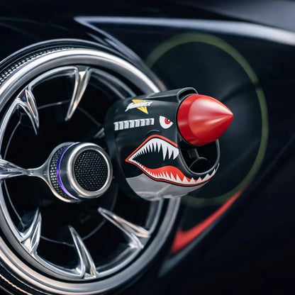 🔥Last Day 49% OFF-🚗Shark Mouth Warplane — Turn Your AC Vent Into a Fighter🚁