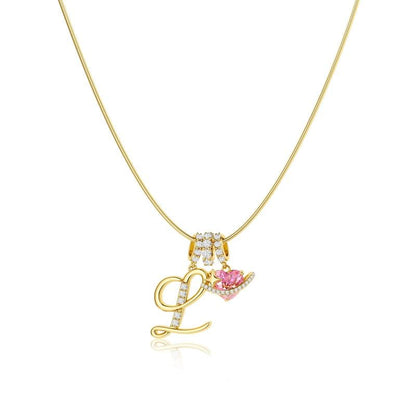 ✨Gold 3-Layering Initial A-Z Letter Heart Pendant Necklaces💗