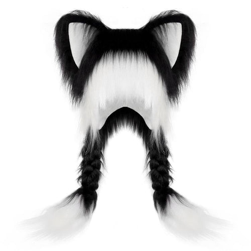 🔥Last Day 49% OFF - Soft Furry Animal Ear Hat with Braids