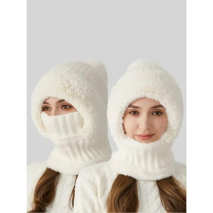 🔥LAST DAY 50% OFF - Women's Solid Pom Pom Beanie Hat