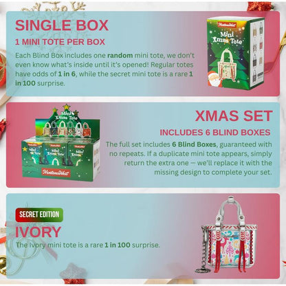 🔥LAST DAY 50% OFF🎄Montana West Mini Xmas Tote Blind Box Gift for Holiday Suprises