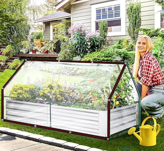 💦🌊 Heavy-Duty PVC Tarp - Weatherproof Curfakul Clear Waterproof Tarp