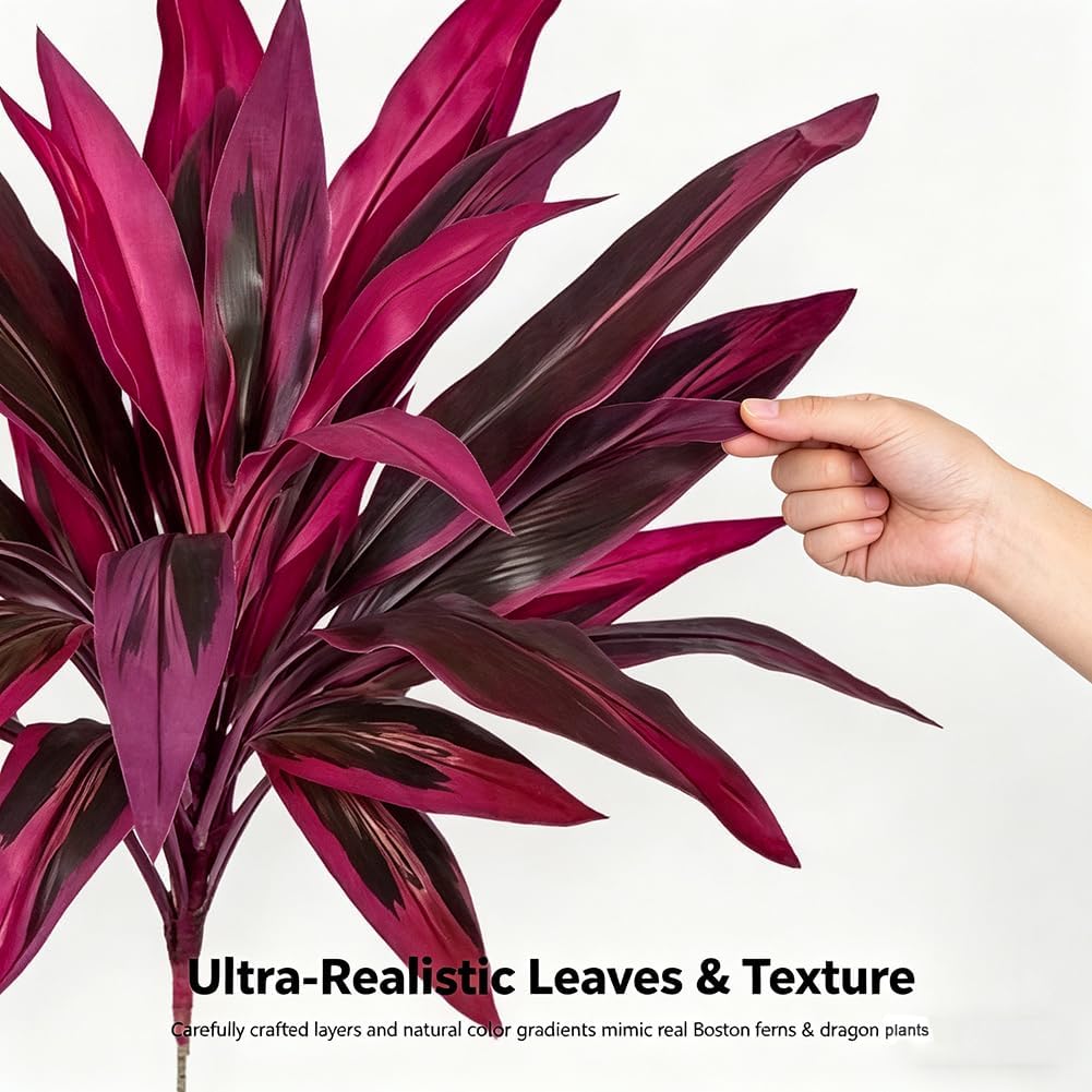 🔥 Last Day: Buy One, Get One Free (Total 2 Plants) — Large, Lifelike Artificial Boston Fern & Dragon Tree