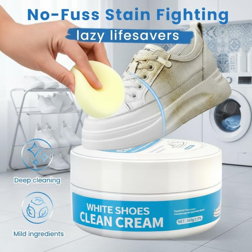 🔥Last Day 49% OFF - 🫧👟Multipurpose No-Wash White Shoe Cleaner Cream