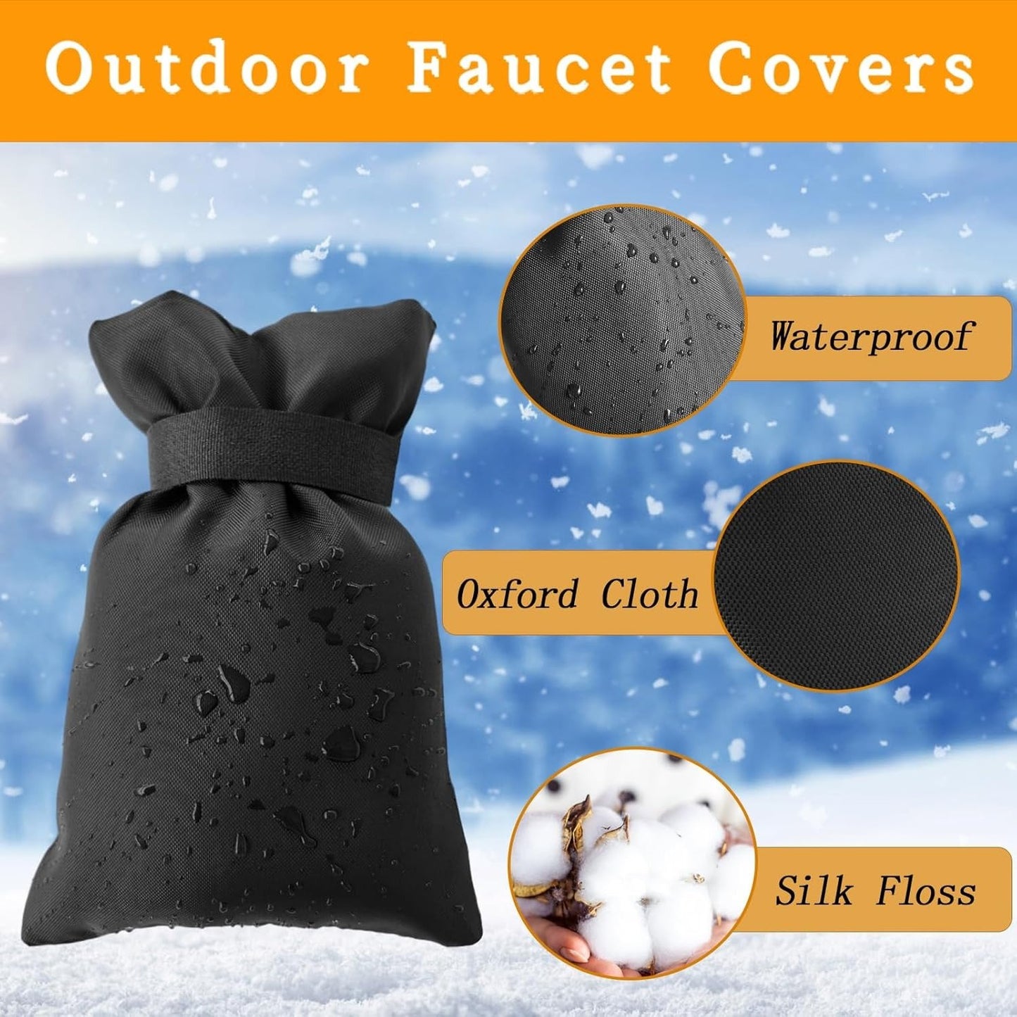 ❄️🚰Outdoor Faucet Covers for Winter Freeze Protection