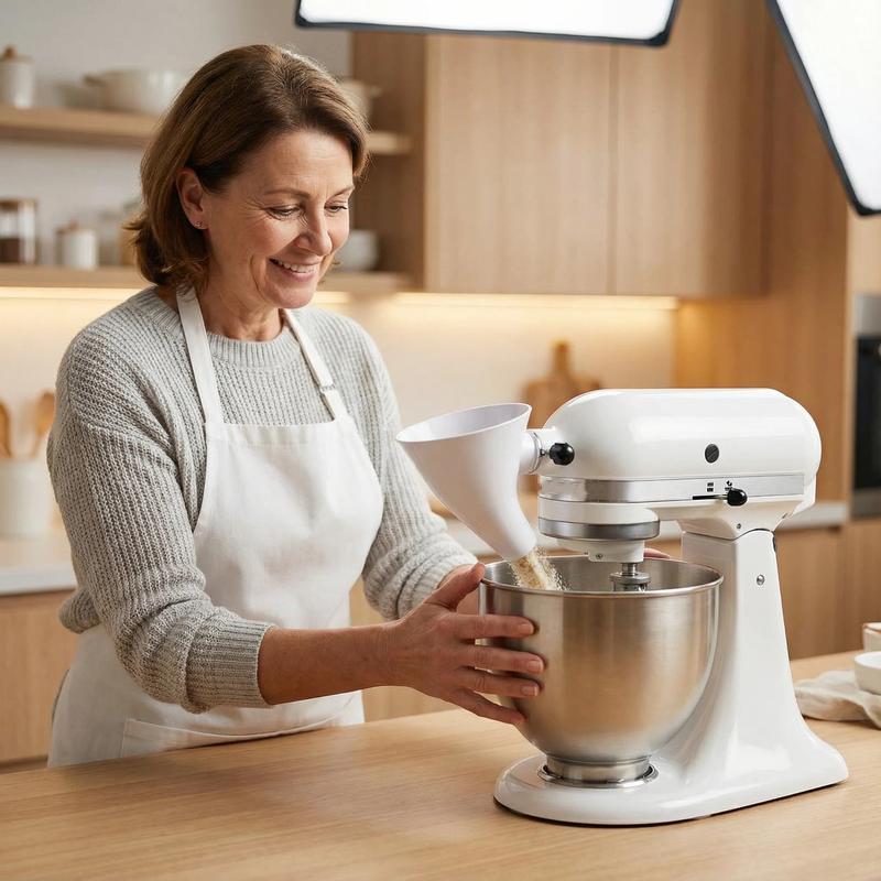 ⚡LAST DAY 49% OFF - ✨Flour Funnel for Kitchen Aid Stand Mixer
