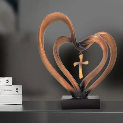LAST DAY 49% OFF💞Handmade Easter Jesus Entwined Hearts Cross