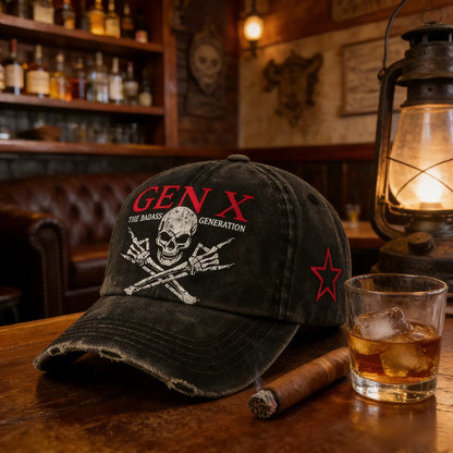🔥Last Day: Buy 3 Get 1 Free - 💀Gen X Rebel Skull Cap🏴‍☠️