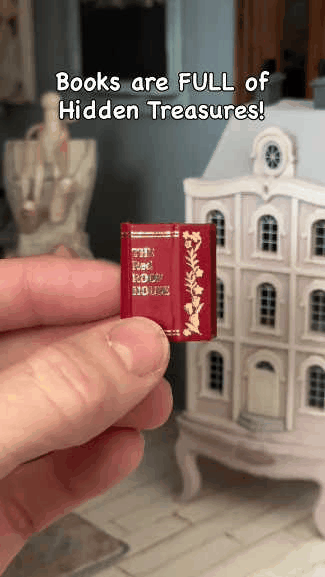 🔥Last Day 50% OFF - 🎀1:12 scale tiny  book houses