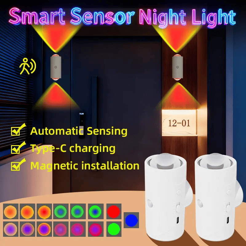 🔥Last Day 49% OFF -💡Smart Rechargeable LED Night Light🌈