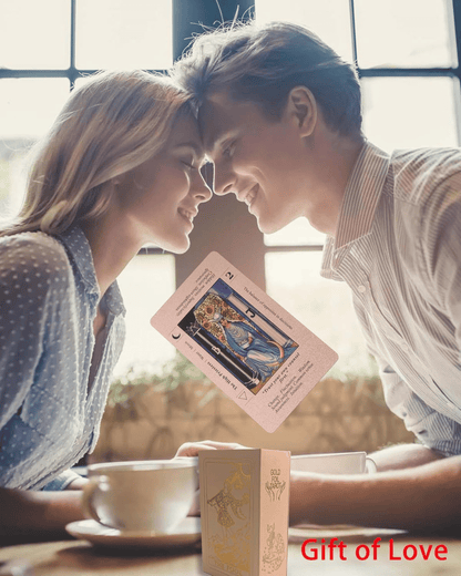 🔮Rose Gold Witchy Tarot Deck – Waterproof Foil & Guide Book for Beginners