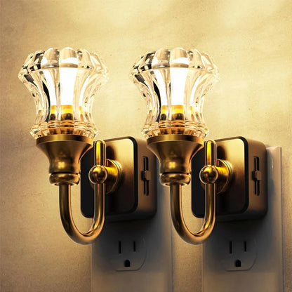 🔥Last Day 49% OFF - 💡Elegant Plug-In Crystal Night Light