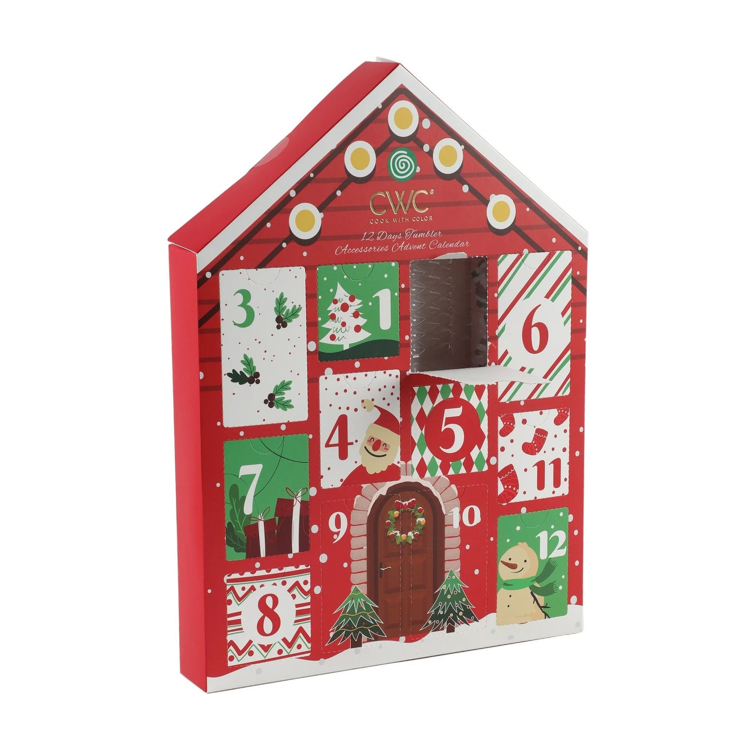 🎅Christmas Advent Calendar – 12-Piece Holiday Water Cup Accessories Set