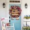 🏵100% Handmade American Patriotic God Bless Wreath(James Oliver Handmade®)