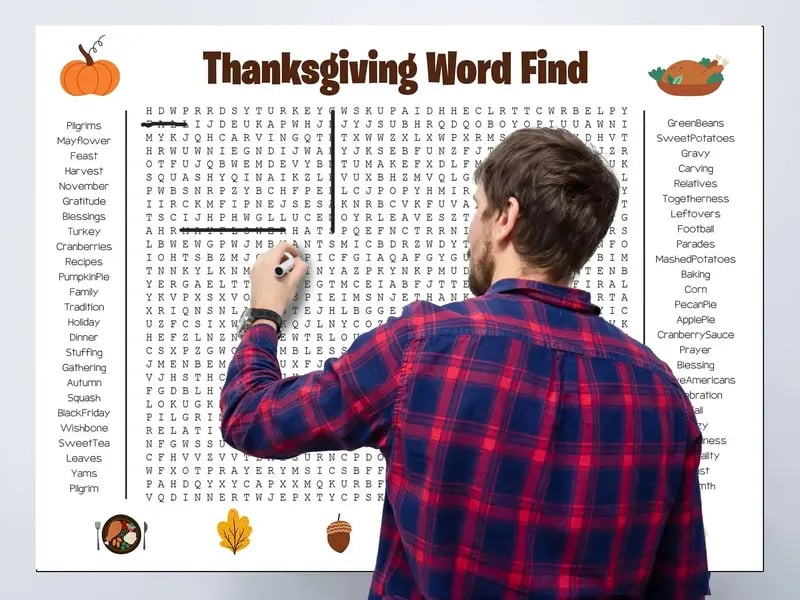 🔥Christmas Early Sale 49% OFF🎁Christmas Word Search Poster(🎉Giant 35"x24" Wall Game)