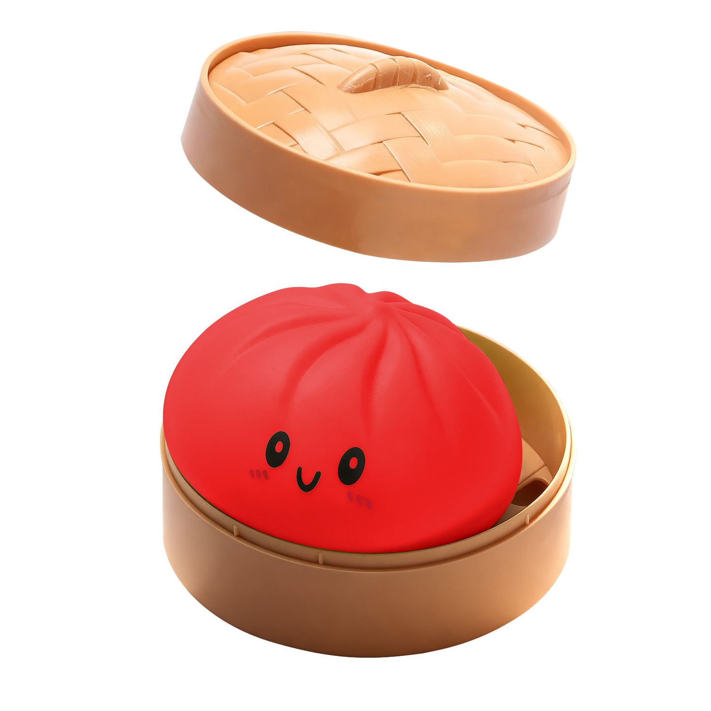 Giant Glitter Dumpling, Giant Dumpling Squishy, Mega Rainbow Dumplings, Cute Anxiety Relief Fidget Toy, with Steamer Box,Soft Squeeze Decompression Dough for Adults