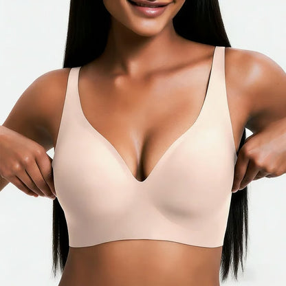 🔥Last Day 49% OFF -NESLEMY Wireless Bra | Comfortable Push-Up, Seamless, Deep V for Daily Wear