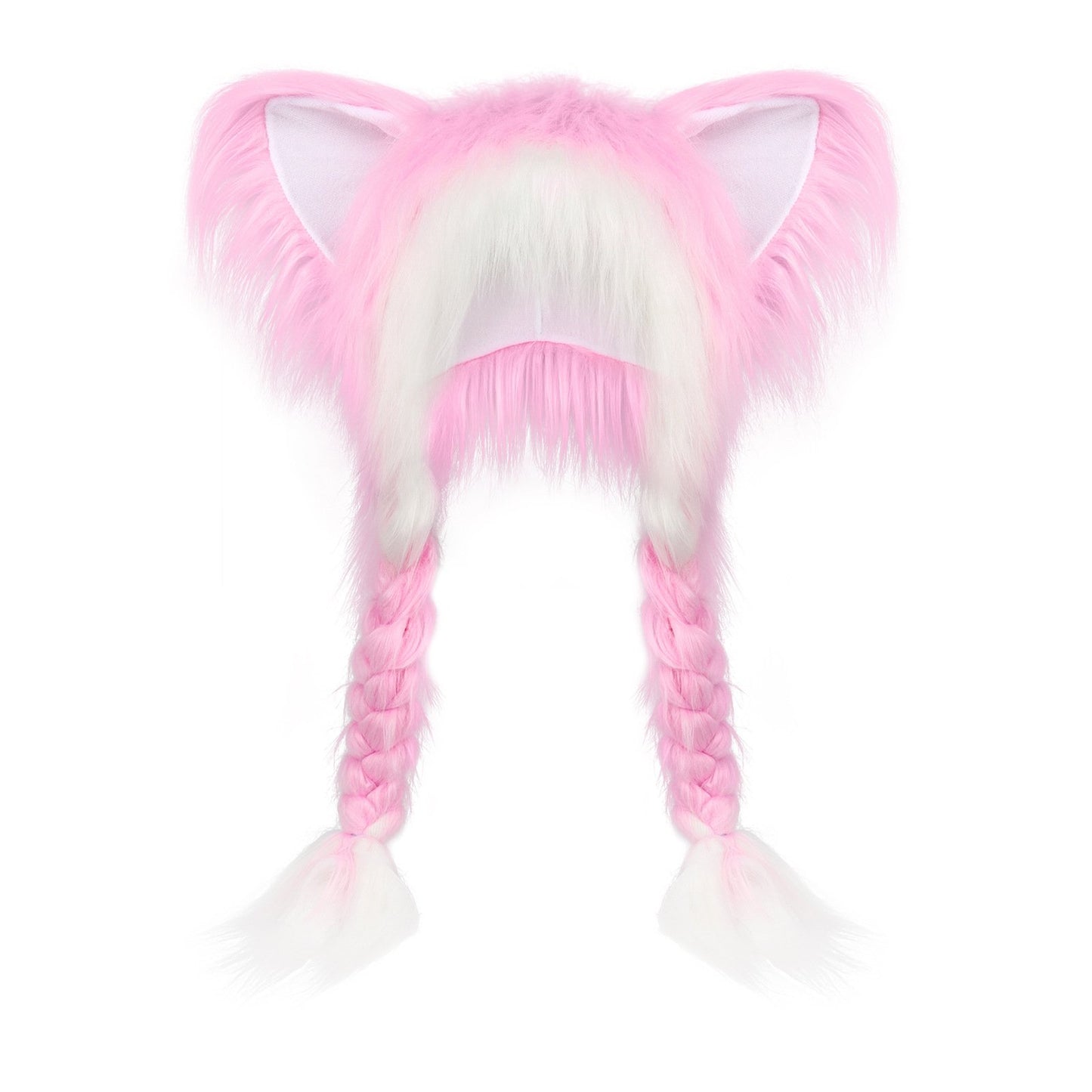 🔥Last Day 49% OFF - Soft Furry Animal Ear Hat with Braids