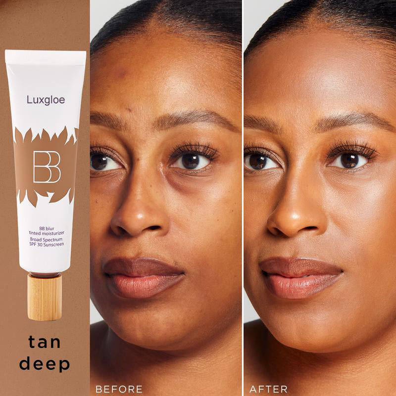 Luxgloe BB blur tinted moisturizer SPF 30 - instantly brightens, hydrates & smooths your skin