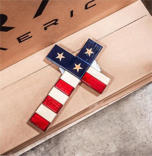 🔥Handmade Wooden American Cross