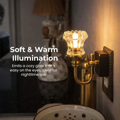 🔥Last Day 49% OFF - 💡Elegant Plug-In Crystal Night Light