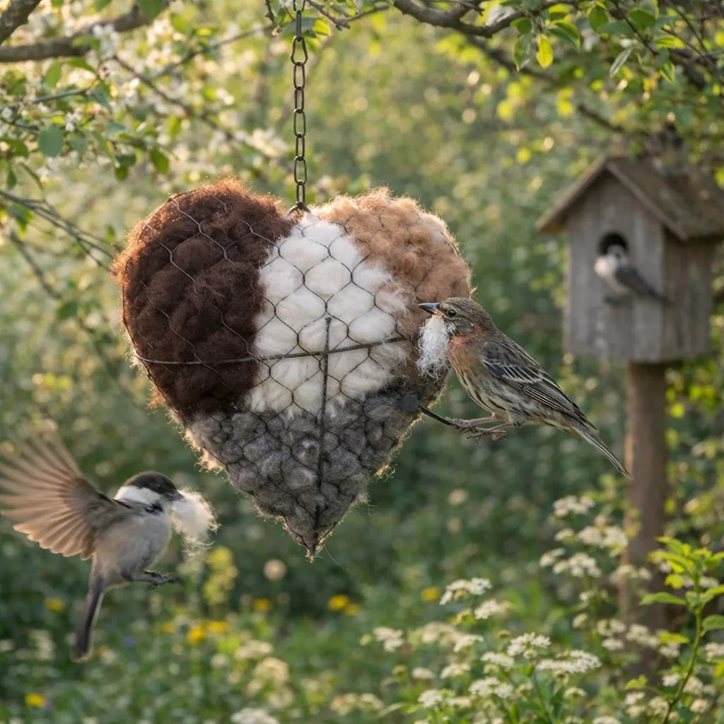 🔥LAST DAY 49% OFF - 🕊️ Handmade Alpaca Fiber Bird Nesting Heart