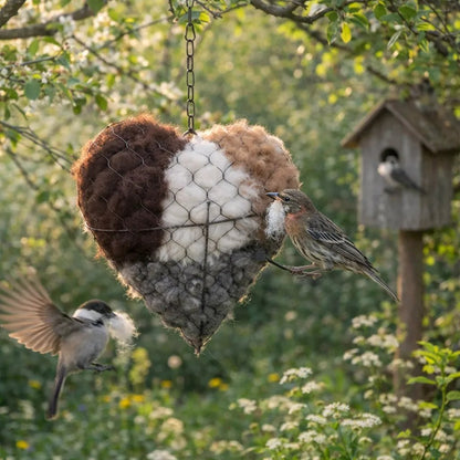 🔥LAST DAY 49% OFF - 🕊️ Handmade Alpaca Fiber Bird Nesting Heart