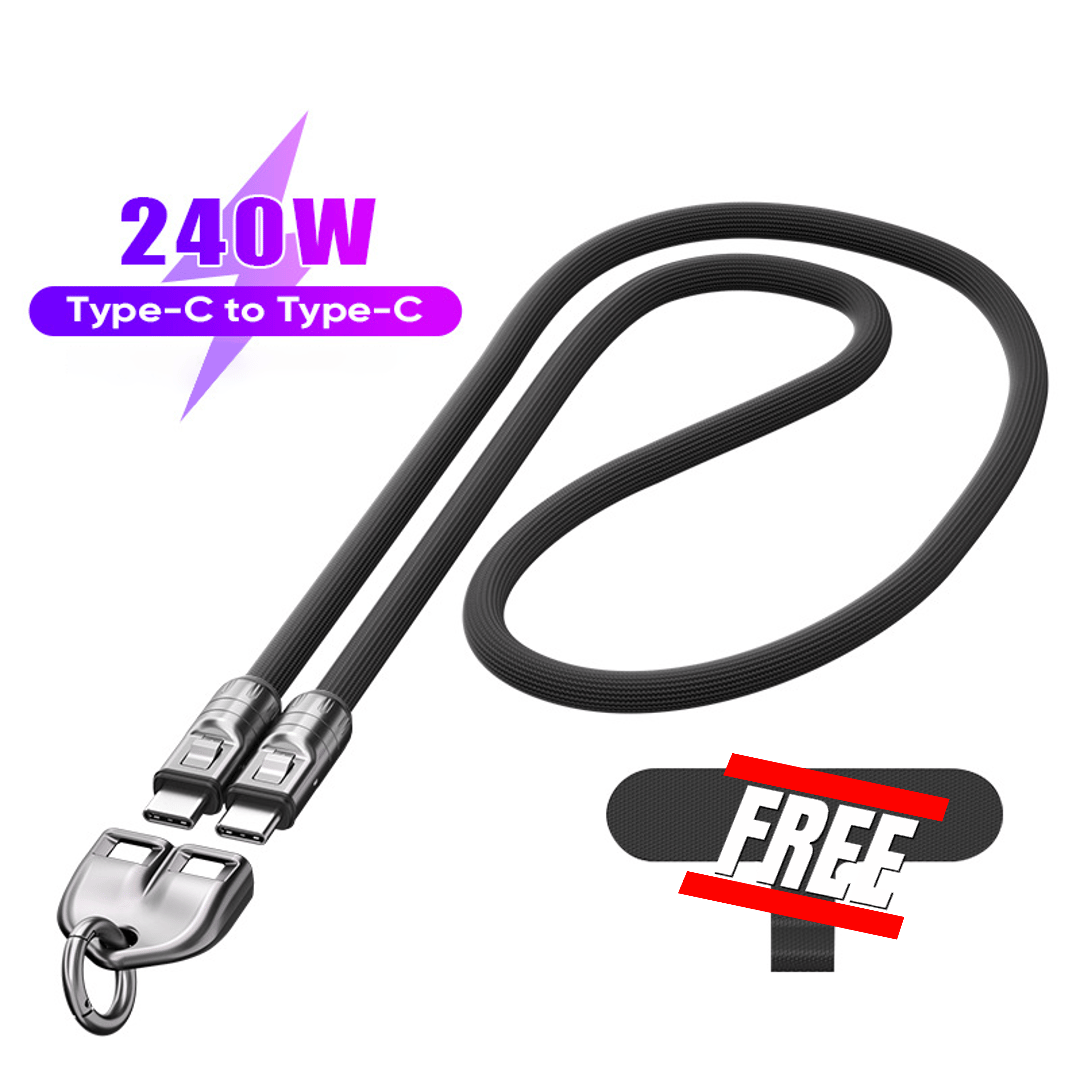 🔥Buy 3 Get 15% Off & Free Shipping✈️🔥C to C 240W Charging Cable with Wearable Bracelet Design