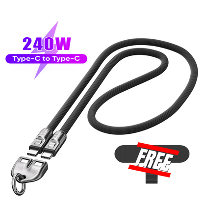 🔥Buy 3 Get 15% Off & Free Shipping✈️🔥C to C 240W Charging Cable with Wearable Bracelet Design