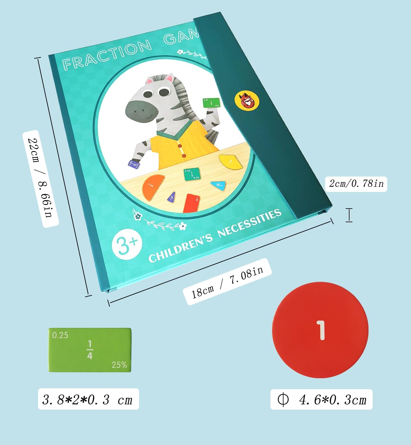 Magnetic Fraction Demonstration Book-102 Pieces!