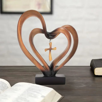 LAST DAY 49% OFF💞Handmade Easter Jesus Entwined Hearts Cross