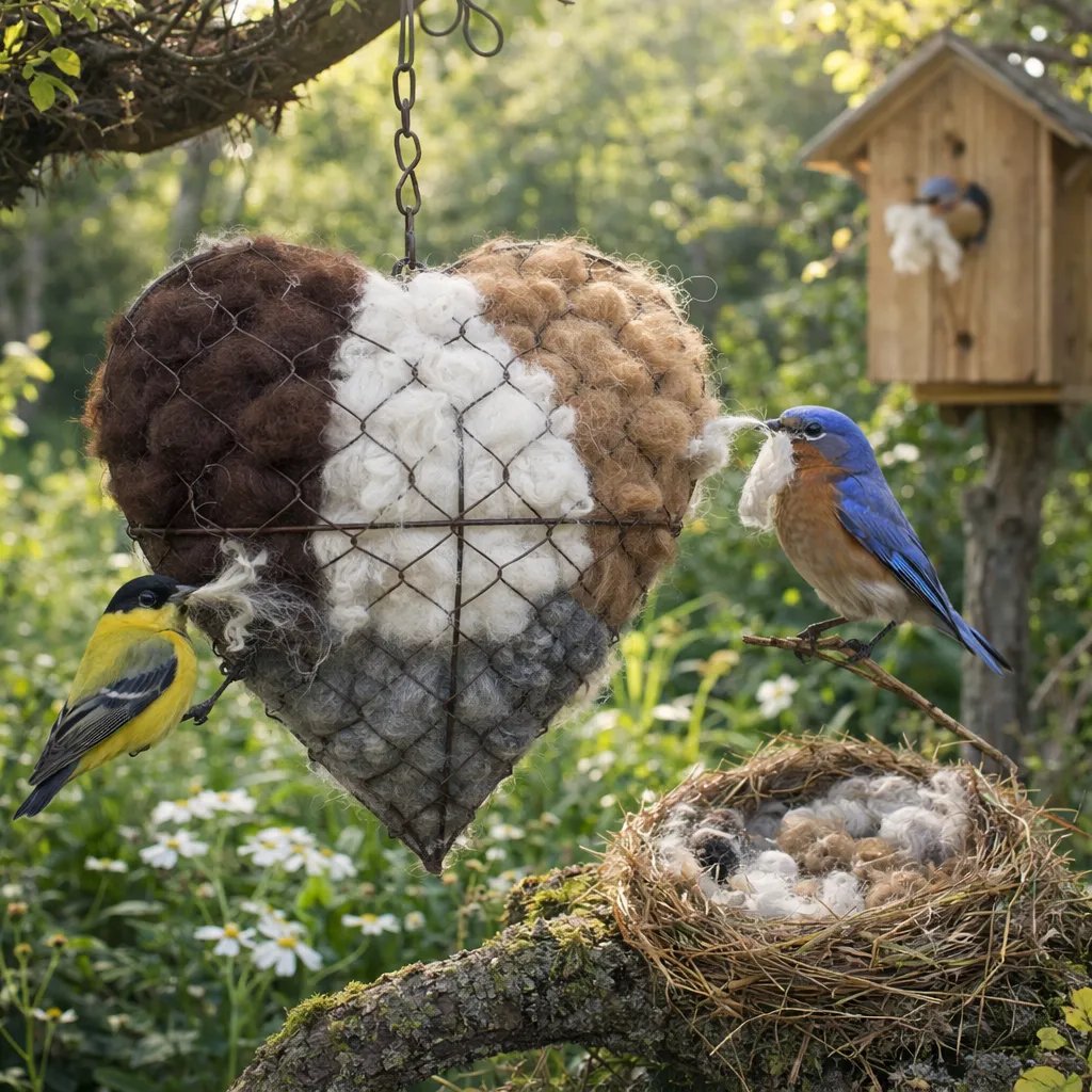 🔥LAST DAY 49% OFF - 🕊️ Handmade Alpaca Fiber Bird Nesting Heart