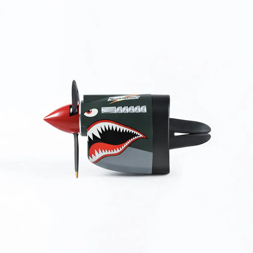 🔥Last Day 49% OFF-🚗Shark Mouth Warplane — Turn Your AC Vent Into a Fighter🚁