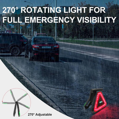 ⏰Last 4 hours Sale: Save 49%-🎁✨4-in-1 LED Safety Light | Flashlight, Triangle, SOS, Freestanding Mode