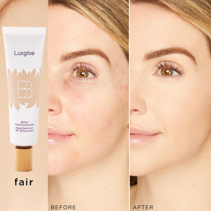 Luxgloe BB blur tinted moisturizer SPF 30 - instantly brightens, hydrates & smooths your skin