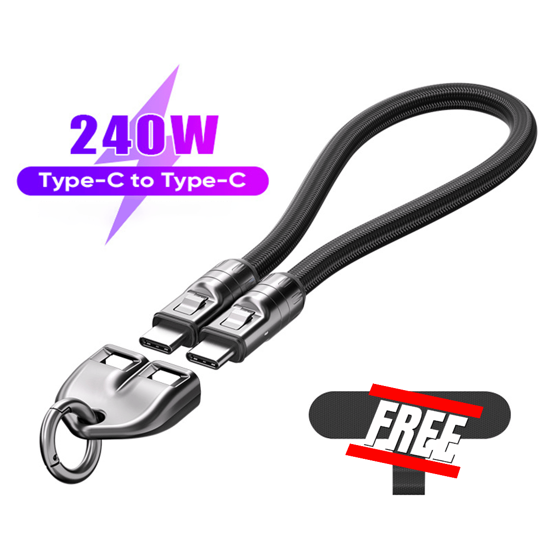 🔥Buy 3 Get 15% Off & Free Shipping✈️🔥C to C 240W Charging Cable with Wearable Bracelet Design